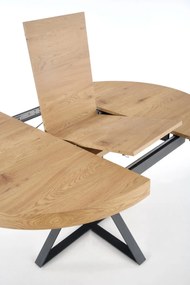 Set masa extensibila Mercy L120-160 cm + 4 scaune K430 verde/negru