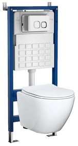 Set rezervor WC montat pe perete Roya Delos WH 83W