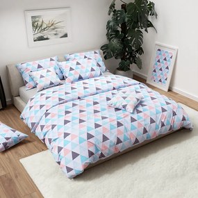 Lenjerie de pat din bumbac VELES, colorata Dimensiunile lenjeriei: 70 x 90 cm | 140 x 200 cm