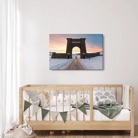 Tablou cu poarta, Yellowstone (90x60 cm)