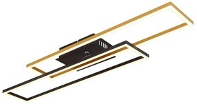 Plafoniera LED moderna DAKARI negru/auriu