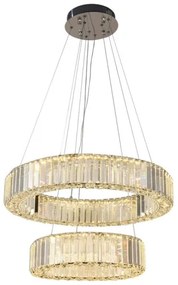 Lustră LED dimabilă pe cablu LED/65W/230V 3000-6500K crom + telecomandă