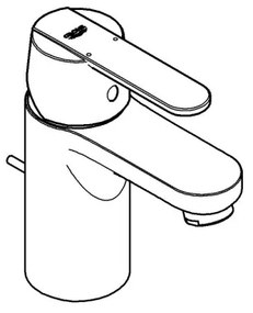 GROHE 32883000 - Baterie pentru lavoar GET, mărime S, crom lucios