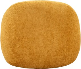 Fotoliu galben muștar cu tapițerie din țesătură bouclé Ginerva – Mauro Ferretti