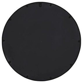 Oglinda rotunda,negru,40x4 cm,fier,pentru utilizare in interior 1, Negru, 40 x 4 cm