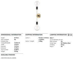 Aplica de perete design industrial-modern ASTRID