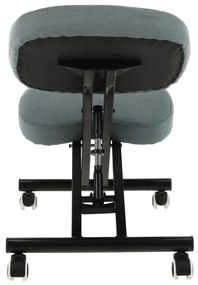 Scaun de ingenunchiere ergonomic, gri deschis   negru, KILIAN