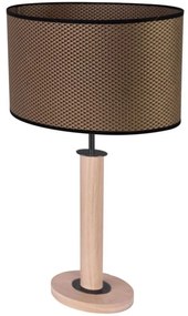 Spot-Light 7017400411539 - Lampă de masă MERCEDES, 1xE27/40W/230V, stejar