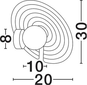 Aplica de perete moderna REFLET 30cm