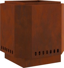 vidaXL Focar Fără Fum Maro 48 x 48 x 51 cm