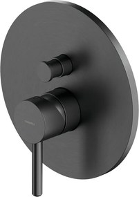 Baterie cada-dus incastrata Omnires Y finisaj grafit periat fara corp ingropat