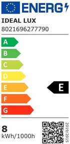 Bec LED dimabil, E27 globo d095 08w 3000k cri80 satin intera dimm