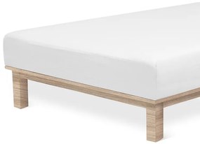 Cearșaf elastic jersey cu elastan alb 180 x 200 cm