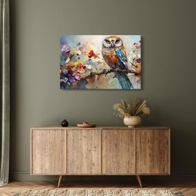 Tablou - Bufniță pictată (90x60 cm)