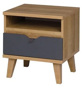 Noptieră Temaro TM02 (Stejar auriu + grafit) . 1104527