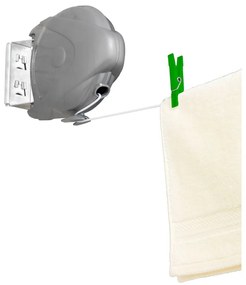 Sârmă de rufe extensibilă, Wenko Jumbo, 15 m lungime