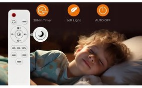 Plafonieră LED dimabilă LED/60W/230V 3000-6500K d. 60 cm negru + telecomandă