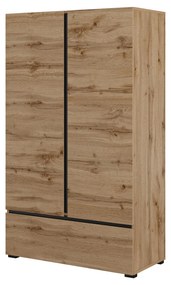 Dulap cu rafturi Crossroad S38 (stejar wotan + negru). 1118260