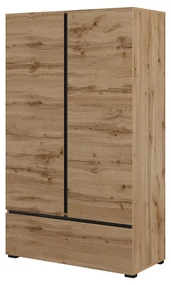 Dulap cu rafturi Crossroad S38 (stejar wotan + negru). 1118260