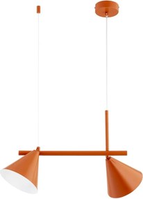 Lustră cu cablu ZELTA 2xE27/15W/230V portocalie