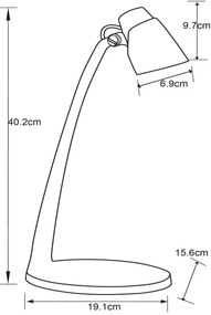 Lampă LED de masă Lucide 18660/05/31 LUDO LED/4,5W/230V alb