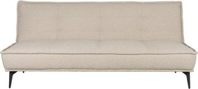 Canapea bej extensibilă cu tapițerie din țesătură bouclé 184 cm Cielke – White Label