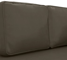 Canapea cu 2 locuri, gri, piele ecologica Gri