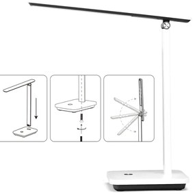 Lampă LED reîncărcabilă dimabilă de masă Aigostar LED/5W/5V 3000-6500K alb/negru