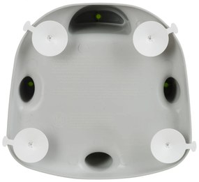 Scaun de baie pentru bebe, cu jucarii, Antiderapant, Panda, Gri cu roz