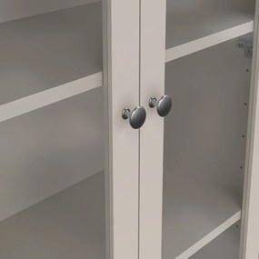 Vitrină grej 78x199x33 cm Madrid – Tvilum