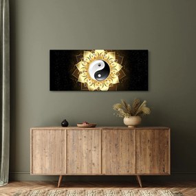 Tablou - Yin-Yan de aur (120x50 cm)
