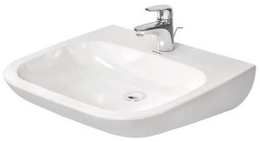 Duravit 23136000002 - Lavoar suspendat D-CODE 60 x 55 cm, ceramică, alb lucios