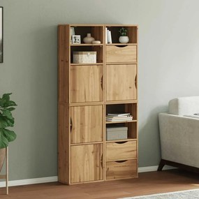 vidaXL Dulapuri laterale 4 buc &quot;ODDA&quot; 40x24x79 cm lemn masiv de pin