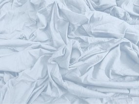 Cearsaf Jersey cu elastic 90x200 cm albastru deschis