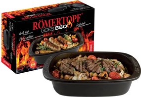 Forma Vas Cuptor Romertopf Vulcano Neagra Cuptor ( Mare 4-6 persoane)