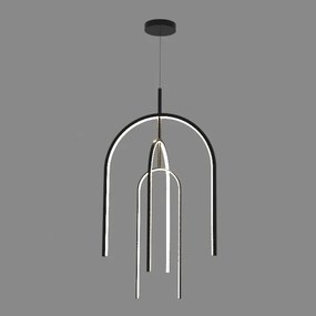 Lustra LED design modern Lora negru