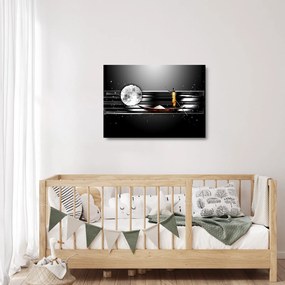 Tablou pe sticlă cu pictură epochală străveche (70x50 cm)