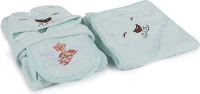 Set baie bebelusi ASLAN, verde menta, bumbac
