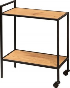 Gheridon, Masuta cu roti design industrial Slim Line 60cm