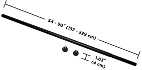 Galerie de perdea extensibilă 137-229 cm din oțel Chroma – Umbra