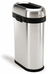 Coș deschis îngust 50 l, oțel mat, oțel inoxidabil