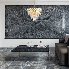 Lustră pe lanț CARISMA 9xE14/40W/230V auriu