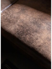 Colțar maro extensibil cu tapițerie din imitație de piele (cu colț pe partea stângă ) Lofty Lilly – Miuform