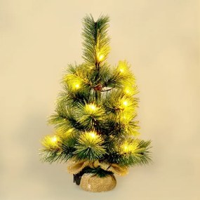 Decorațiune LED de Crăciun de exterior 15xLED/3xAA brad IP44 Solight 1V238