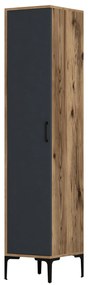 Dulap de haine Kiara S (Nuc + antracit). 1088407