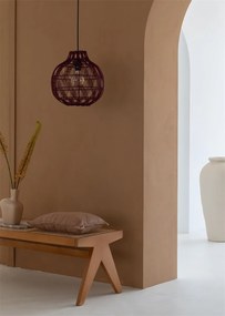 Lustra/Pendul Eco, Bambus, Mendoza visiniu, S