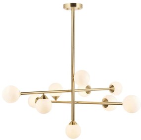 Endon 106754 - Candelabru cu tijă OTIS 10xG9/5W/230V, auriu