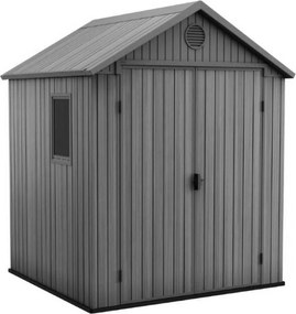 Căsuță de grădină din plastic Darwin 6x6, gri