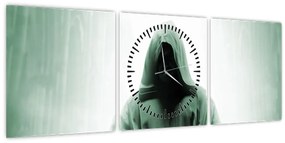 Tablou - Călugăr în întuneric (cu ceas) (90x30 cm)