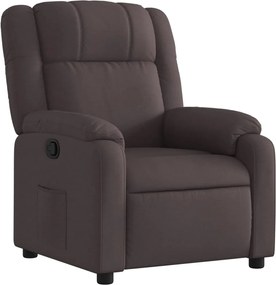 vidaXL Fotoliu rabatabil, maro închis, material textil